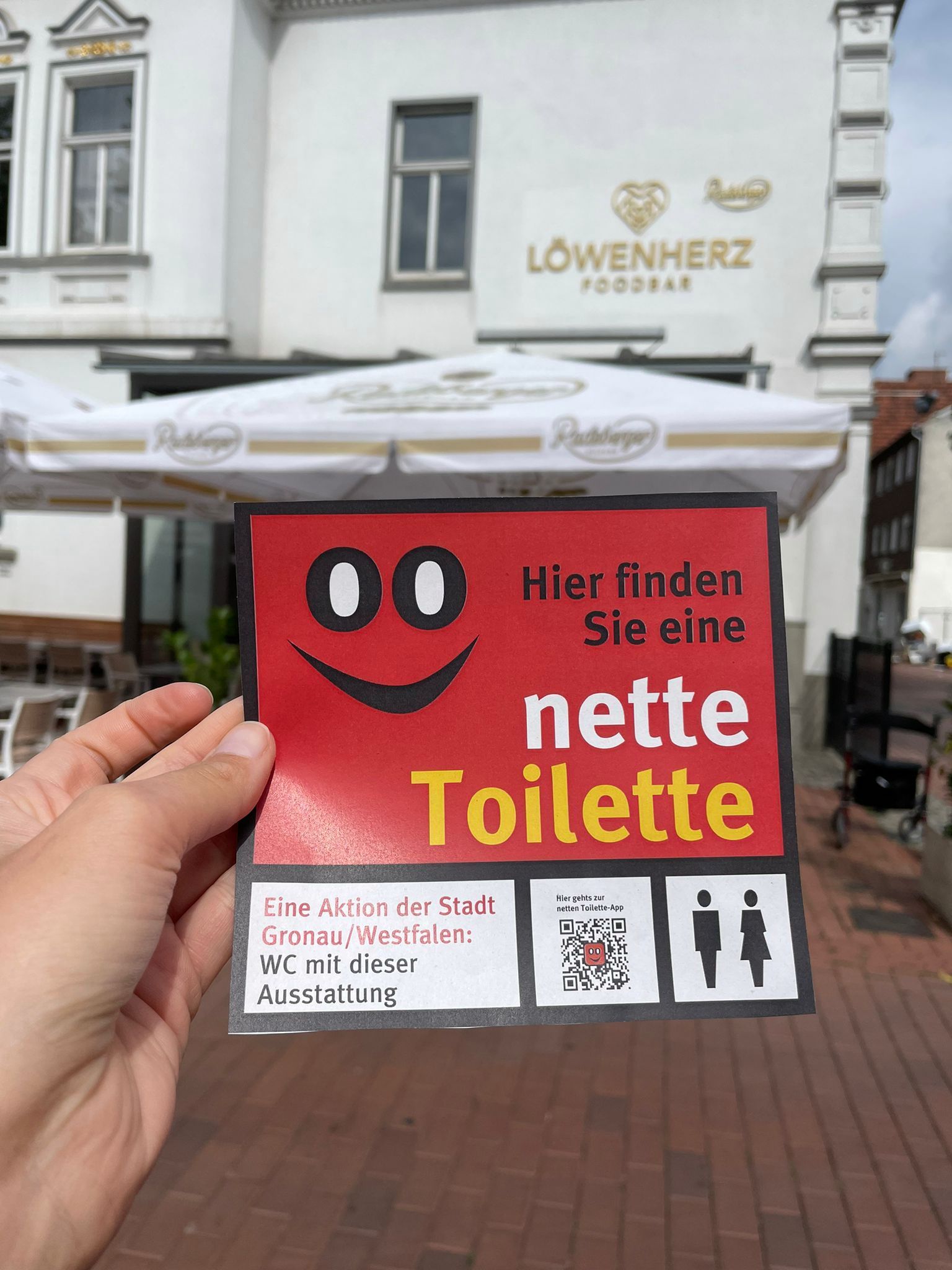 Aufkleber zum Thema "Nette Toilette"