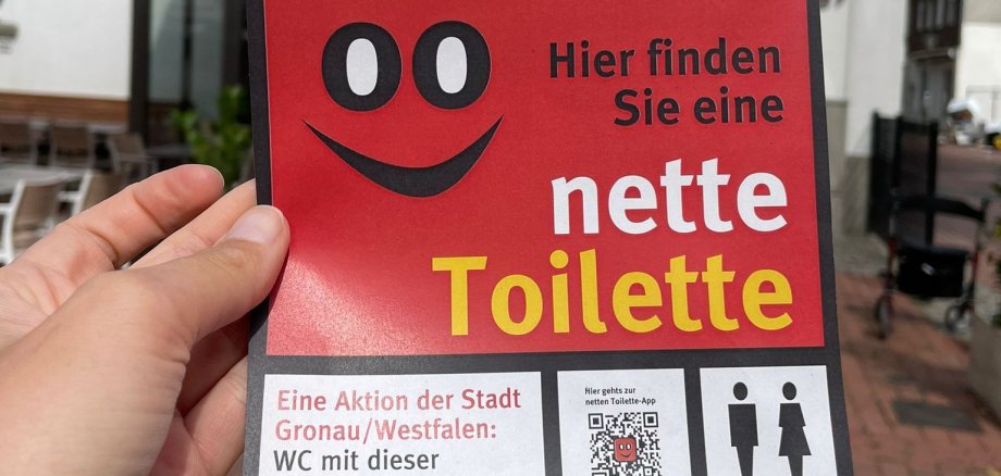 Aufkleber zum Thema "Nette Toilette"