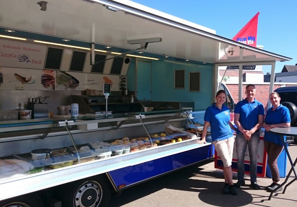 Der Verkaufswagen Geert’s Fisch.