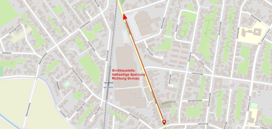 Lageplan Gronauer Straße