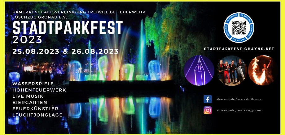 Das Stadtparkfest in Gronau am 25.08. und 26.08.2023.
