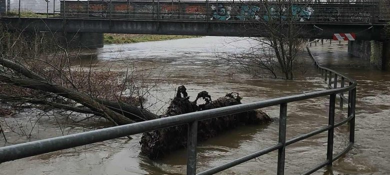 Unterführung im Eper Stadtpark an der Dinkel