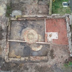 Archäologische Grabungen auf dem Areal des Rathausneubaus 