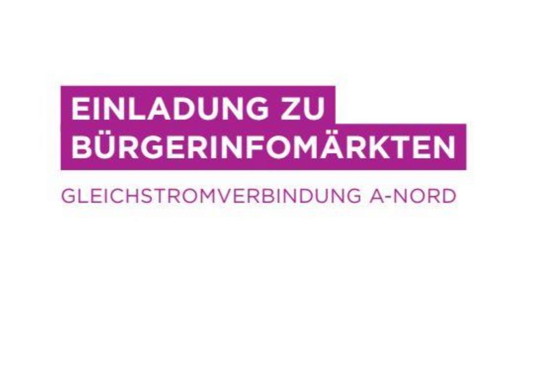 Einladung zu Bürgerinformärkte