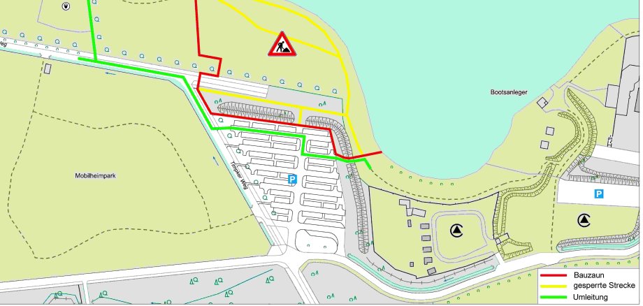 Lageplan vom Dreiländersee