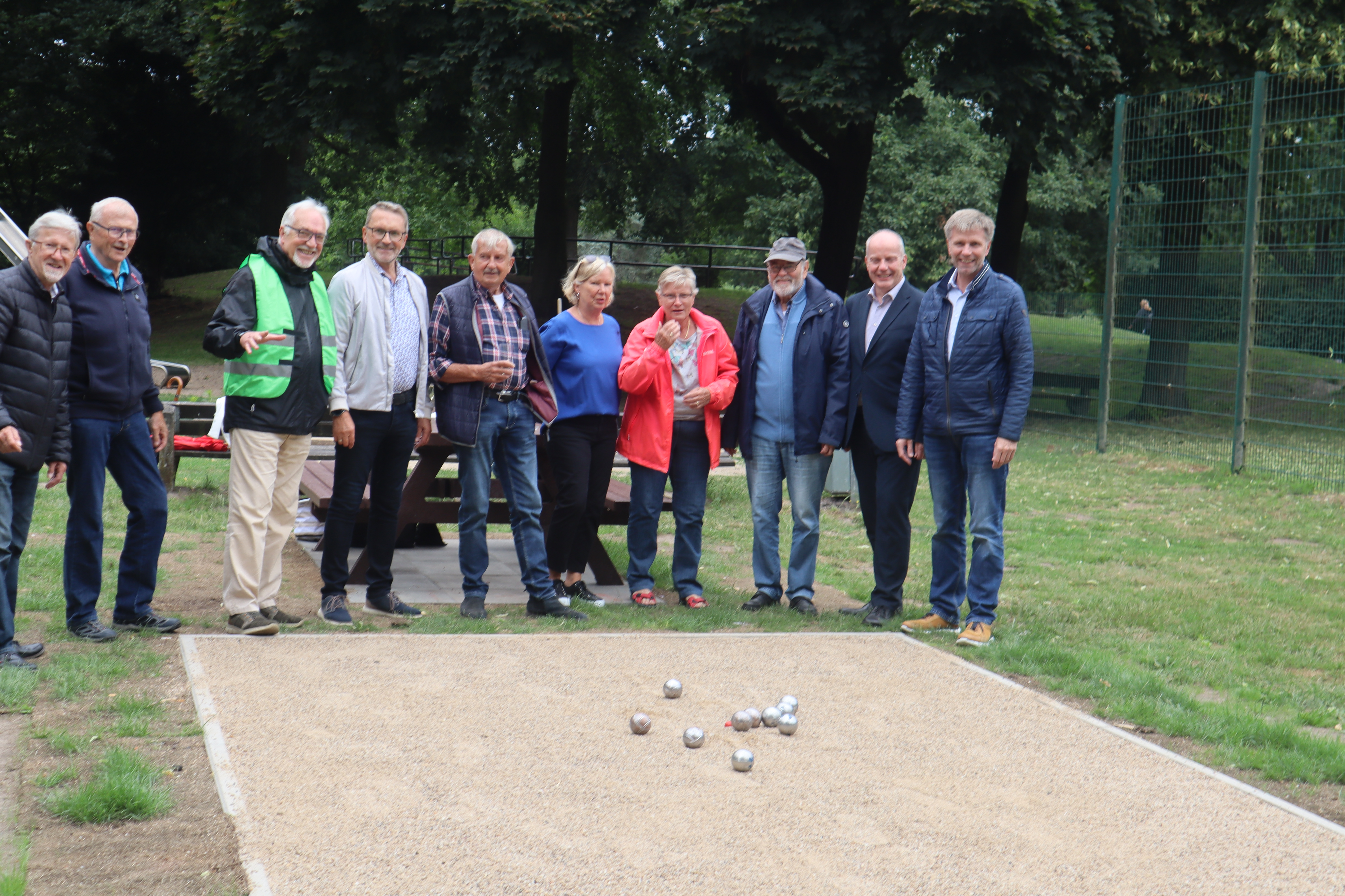 Eröffnung Boulebahn im Eper Stadtpark