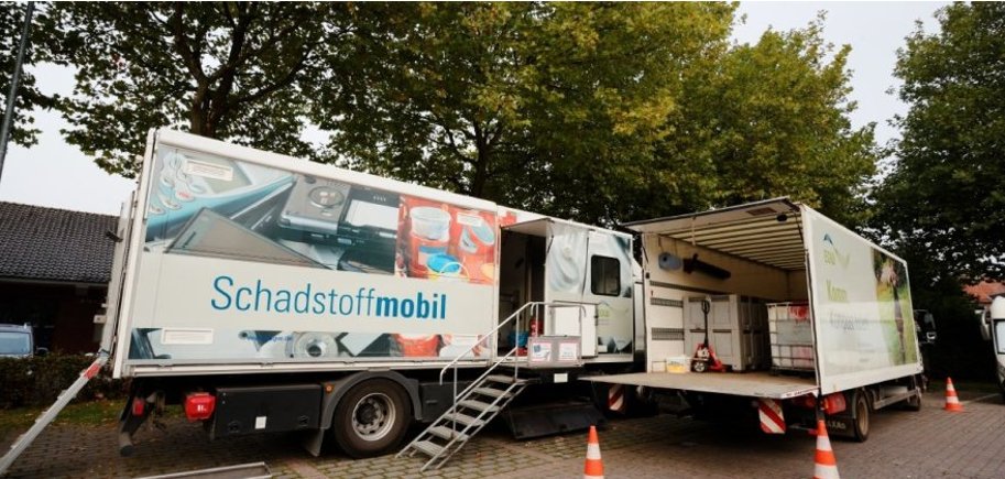 Schadstoffmobil der Entsorgungsgesellschaft Westmünsterland kommt nach Gronau  