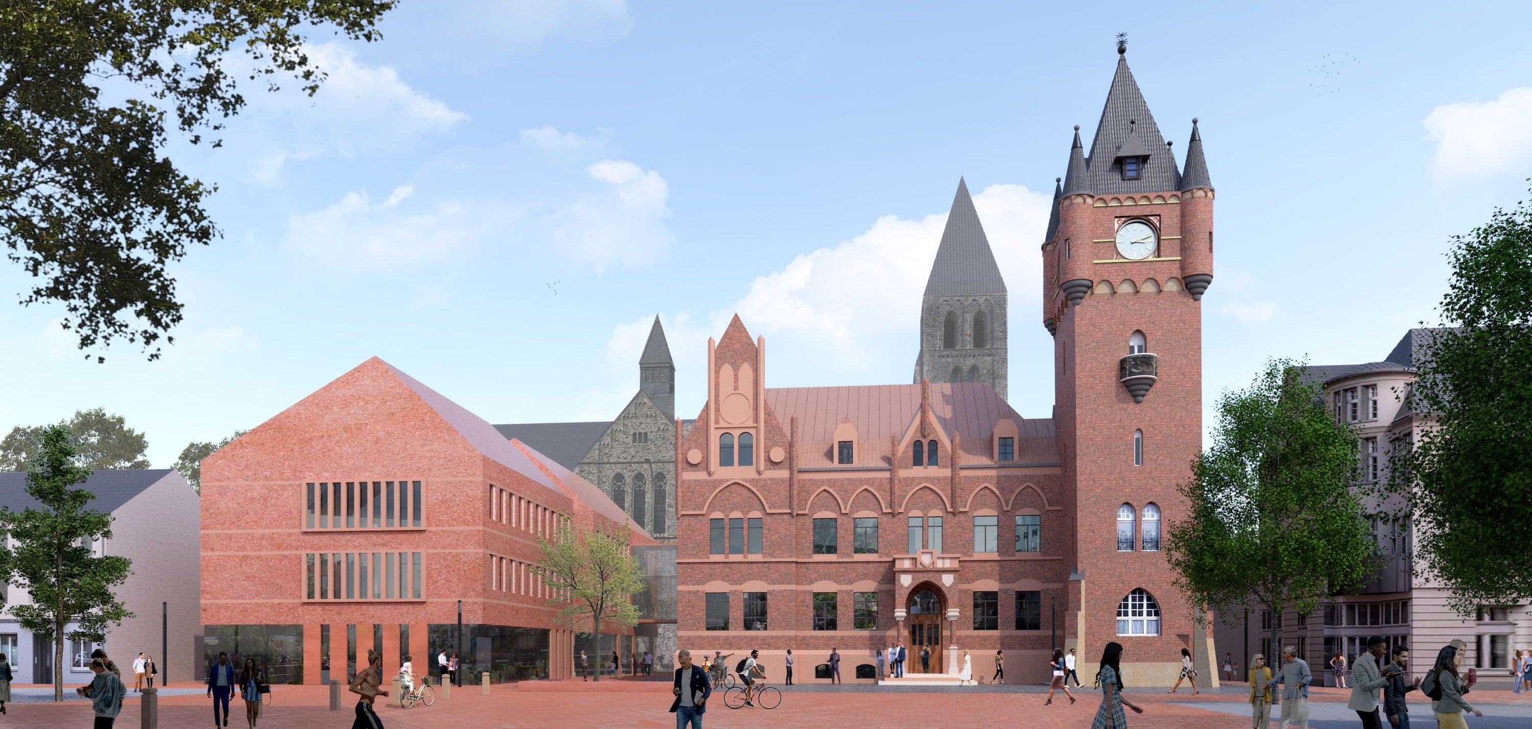 Die Entwurfszeichnung für das Historische Rathaus.