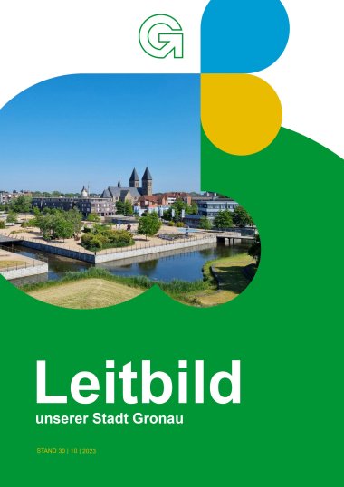 Das Titelbildes vom Entwurf des Stadtleitbildes.