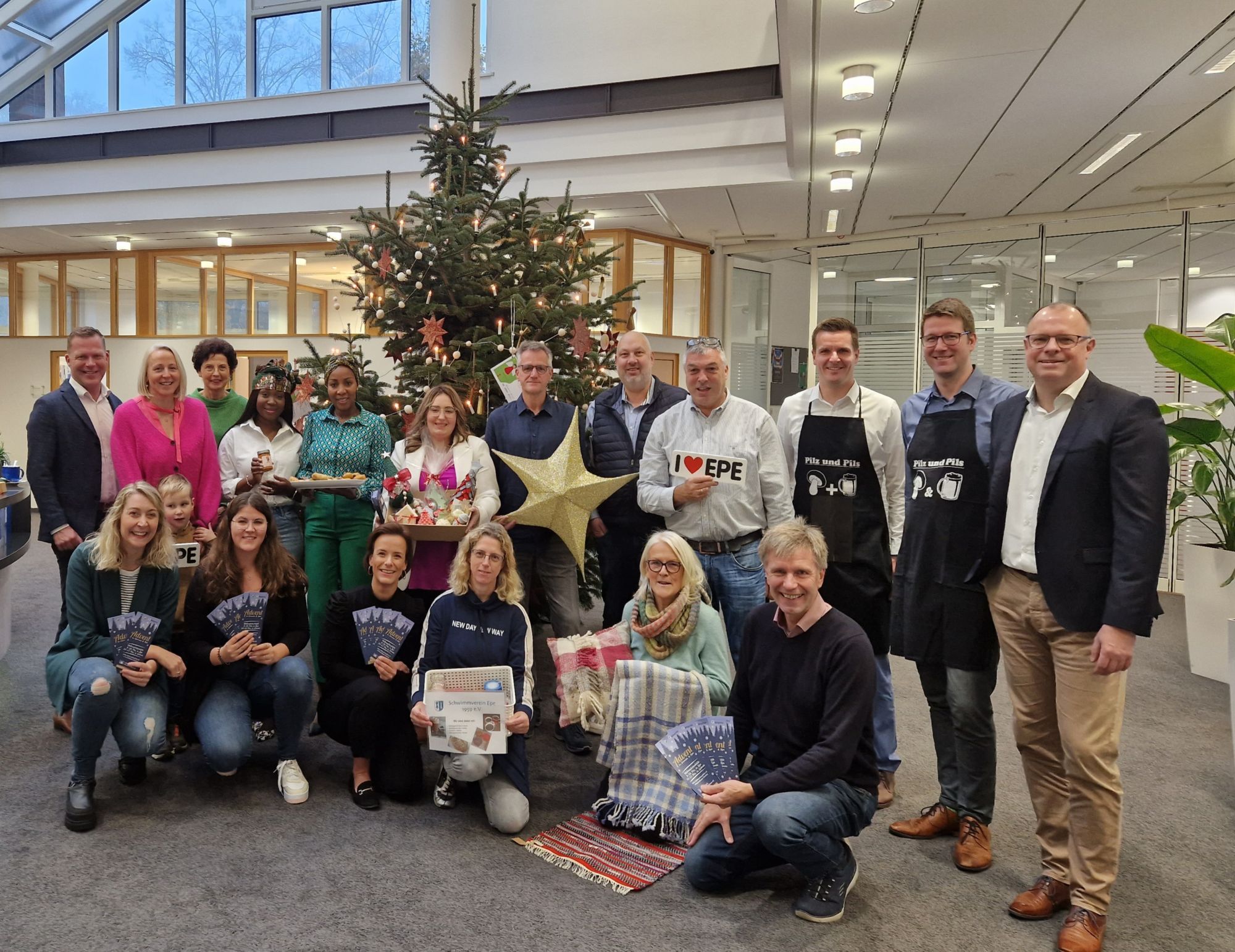 Die Teilnehmenden des Pressetermins in Epe.