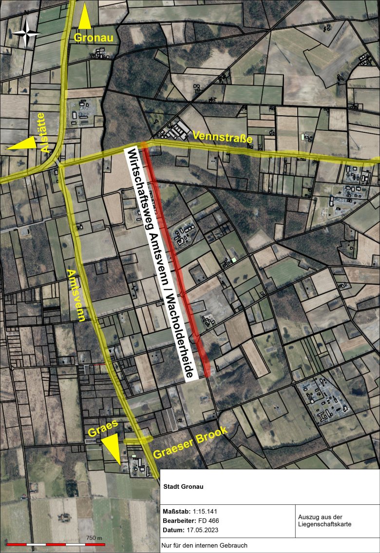 Wirtschaftsweg Amtsvenn wird saniert