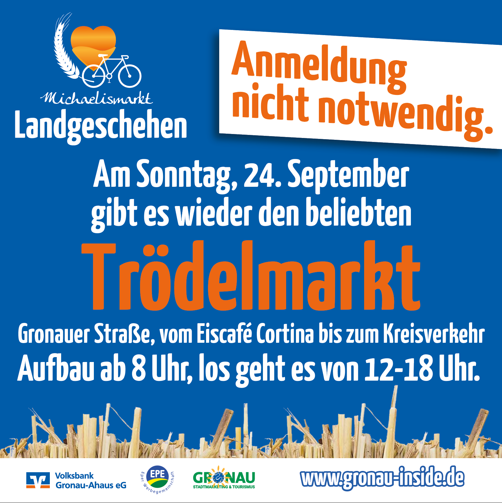 Michaelismarkt Landgeschehen: Am Sonntag, 24. September, findet der Trödelmarkt von 12-18 Uhr statt.