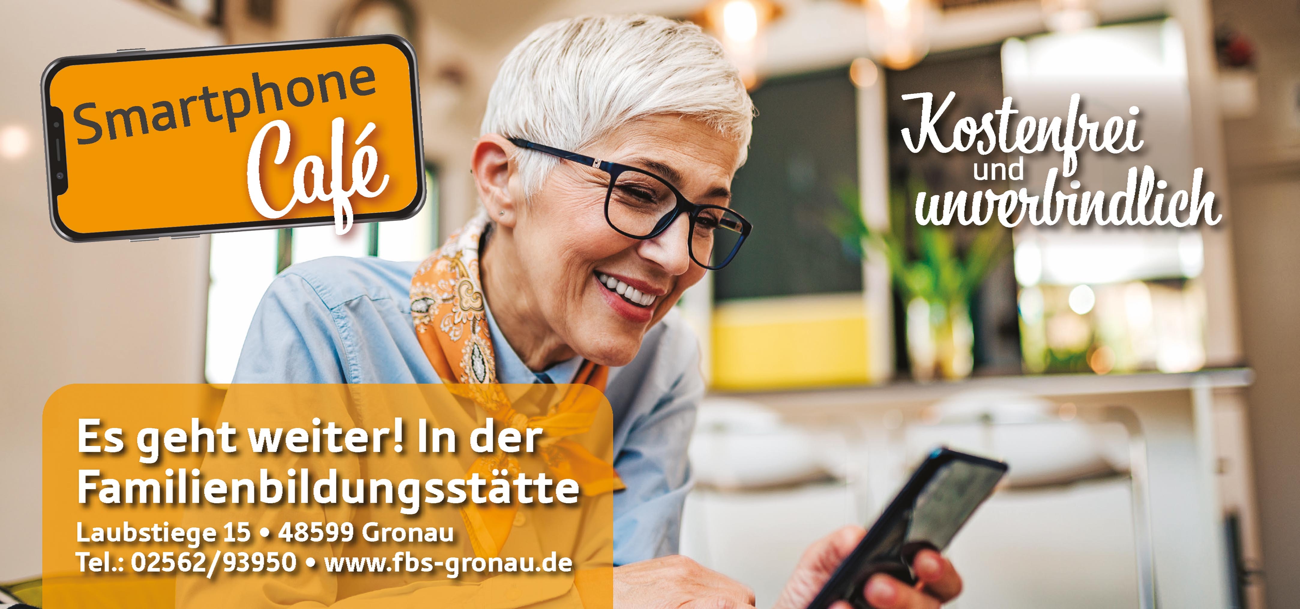 Smartphone Café in der Familenbildungsstätte