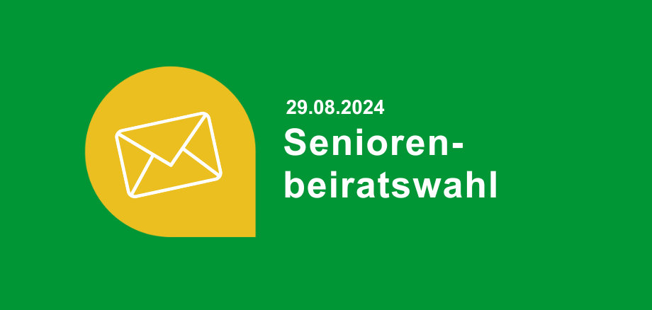 Grafik "Seniorenbeiratswahl am 29.08.2024"