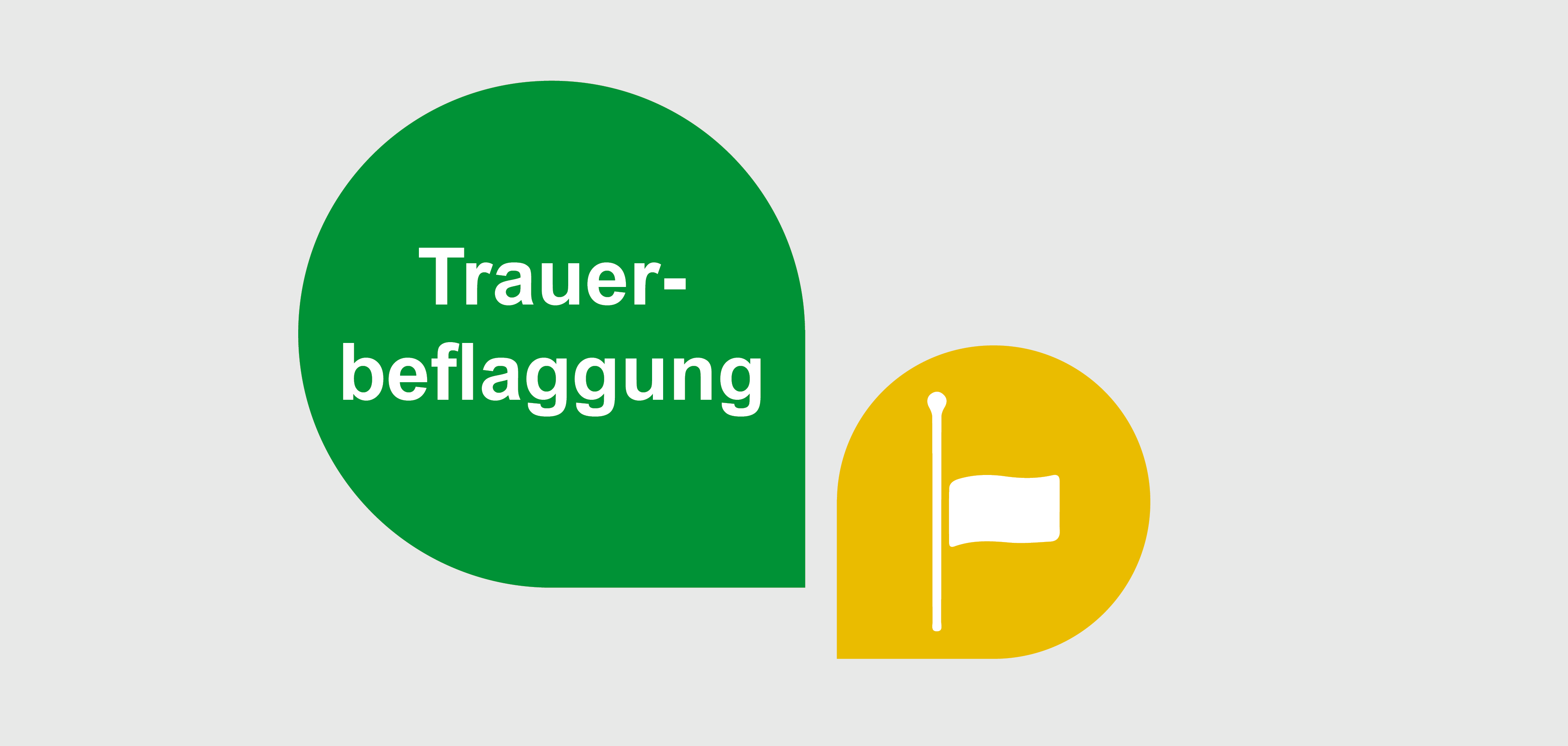 Grafik "Trauerbeflaggung"