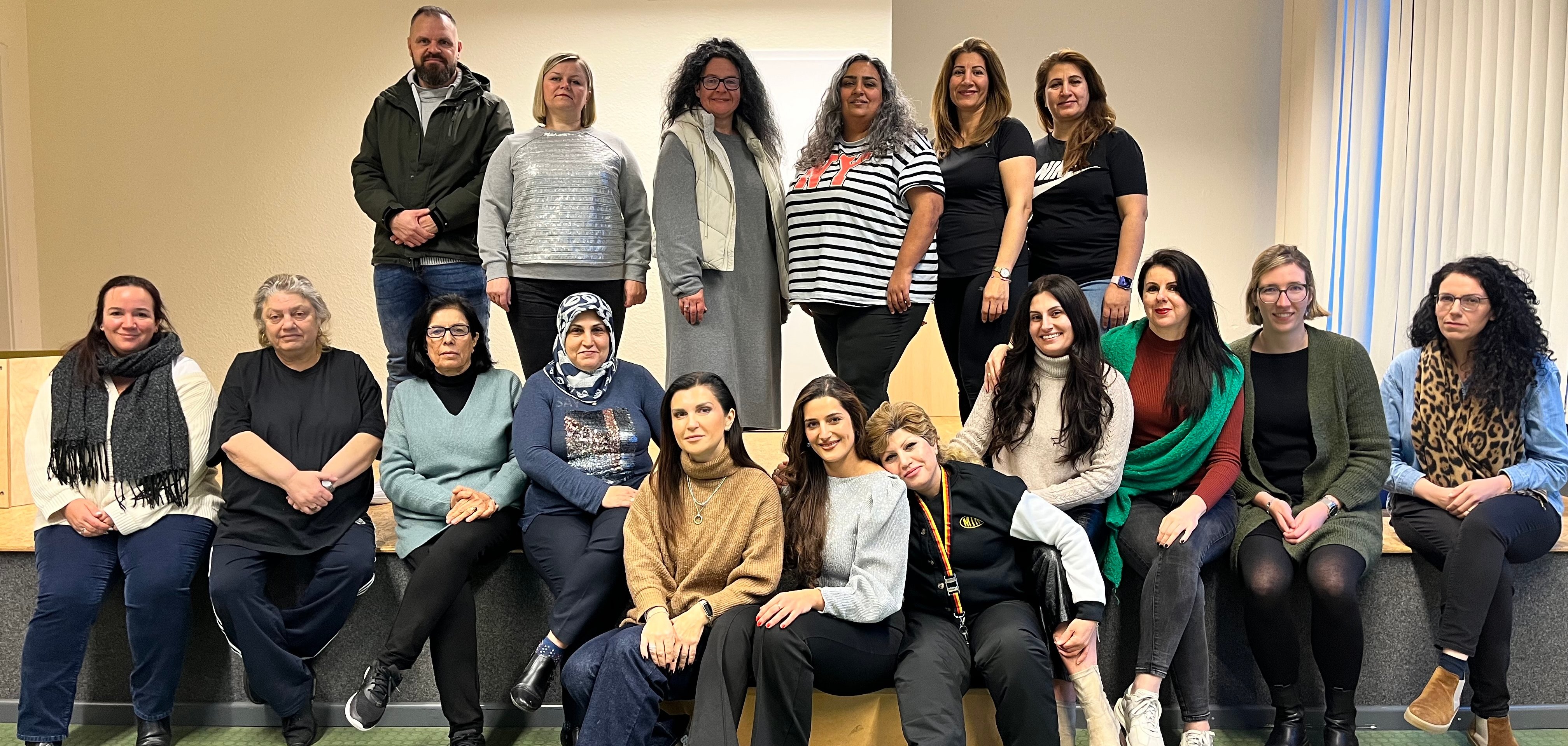 Gruppenfotos von der Tanzgruppe