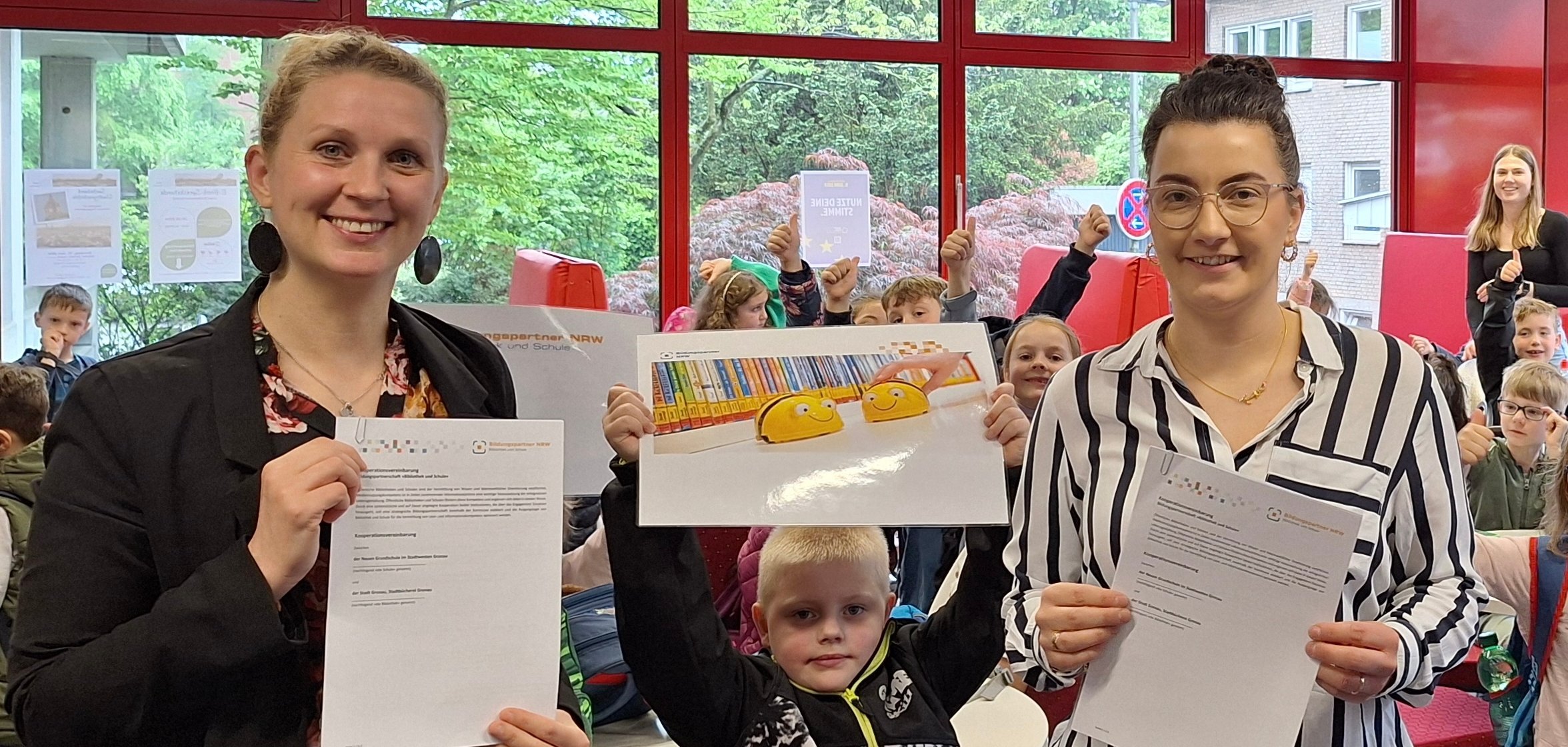 Die Stadtbücherei Gronau und die Grüne-Aue Schule rufen ersten Leseclub in Gronau ins Leben.