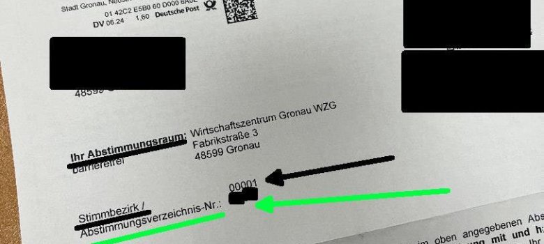 Abstimmungsbenachrichtigung mit Hinweisen