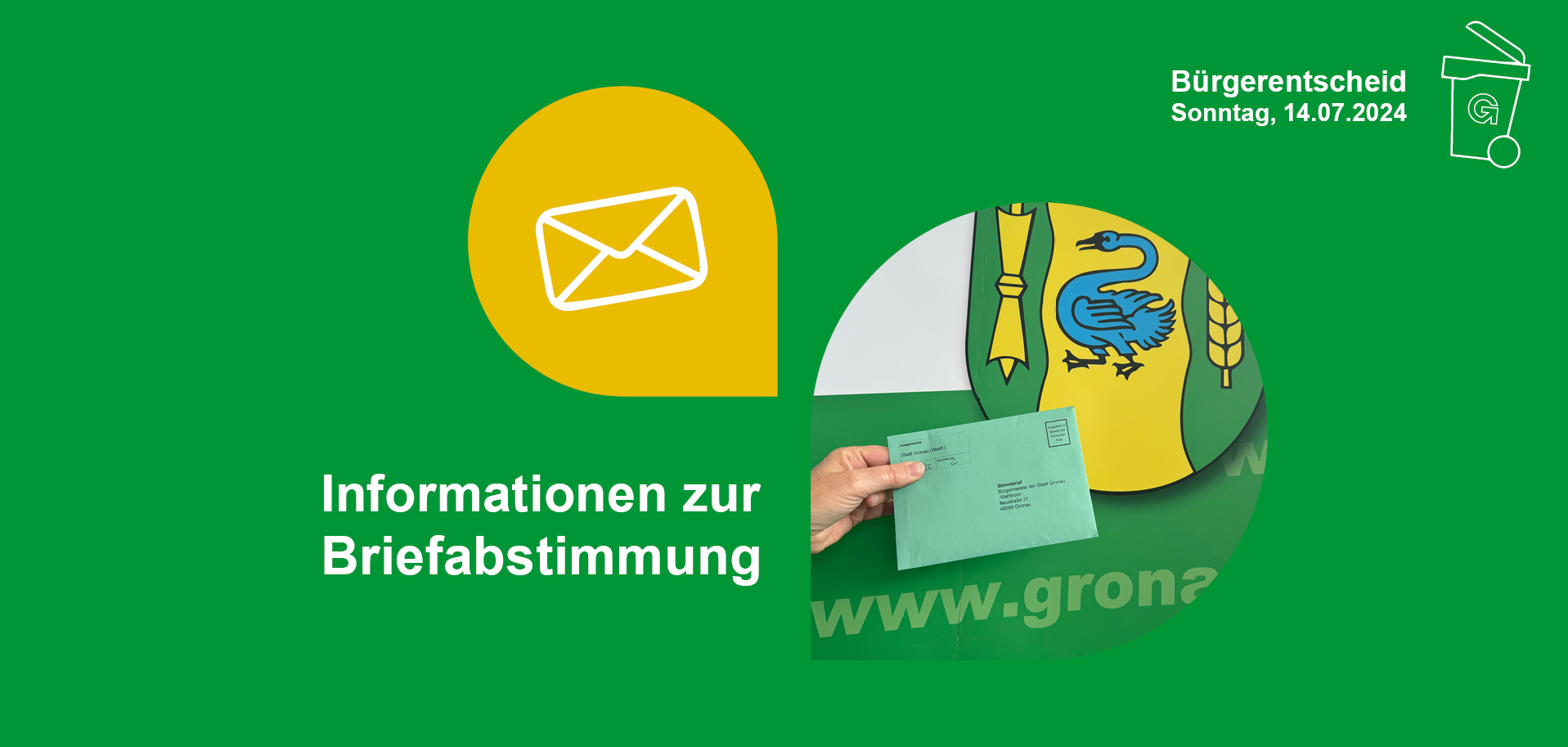 Grafik Bürgerentscheid "Informationen zur Briefabstimmung"