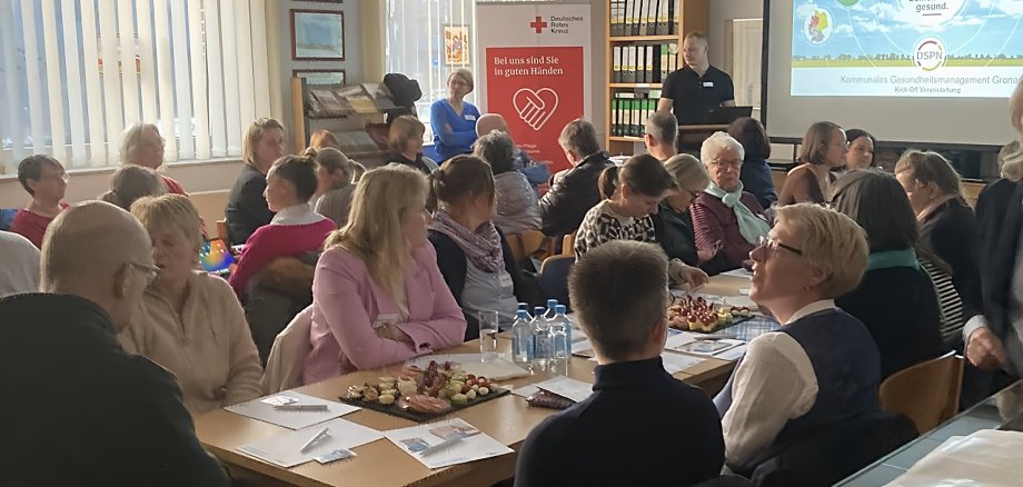 Blick in den Raum, in dem die Kick-Off Veranstaltung zum Kommunalen Gesundheitsmanagement stattfand