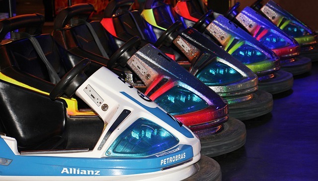 Autoscooter auf der Kirmes