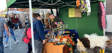 Handmade-Stand auf dem Michaelismarkt