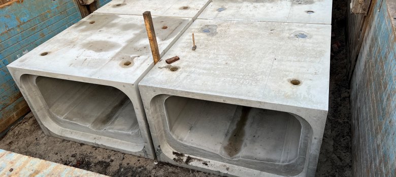 Neuer Mischwasserkanal als Doppelrahmenprofil