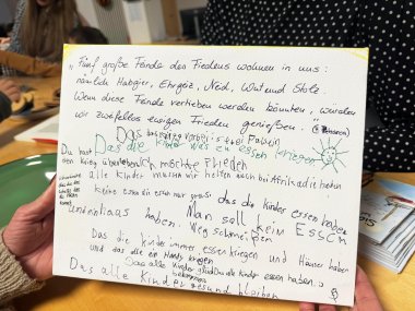 Leinwand "Wünsche für Kinder auf der ganzen Welt" 