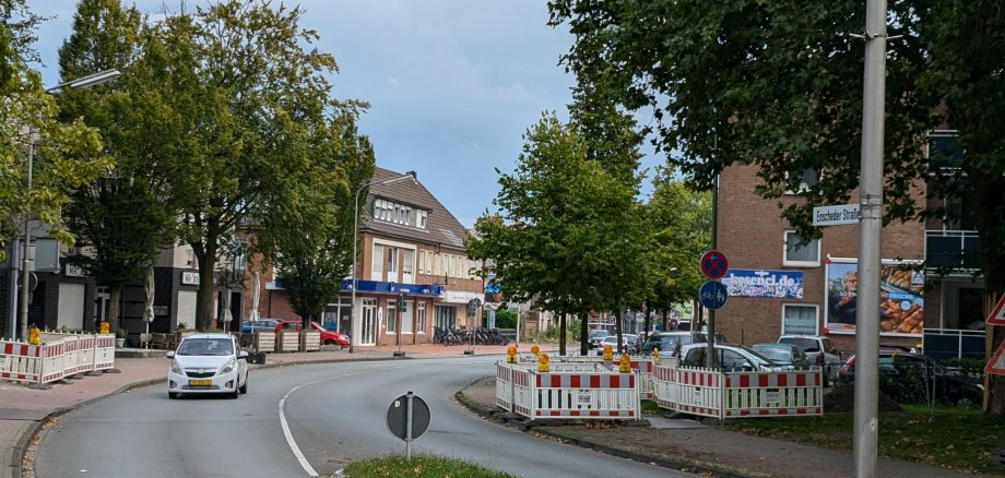 Die Enscheder Straße wird in einem Teilstück gesperrt.