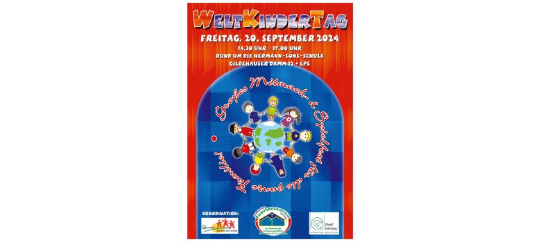 Plakat zum Weltkindertag