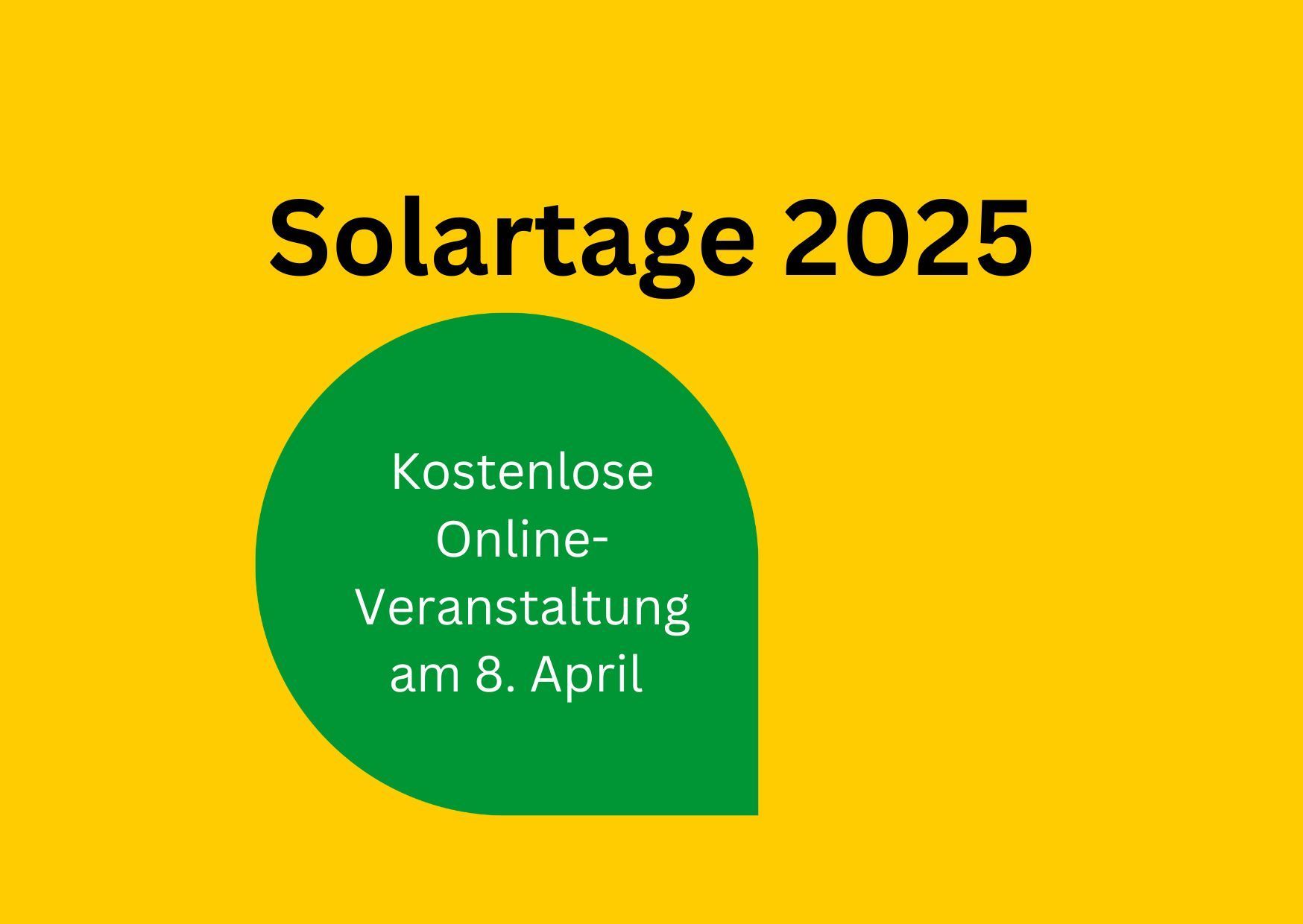 Grafik zur Information der Solartage 2025