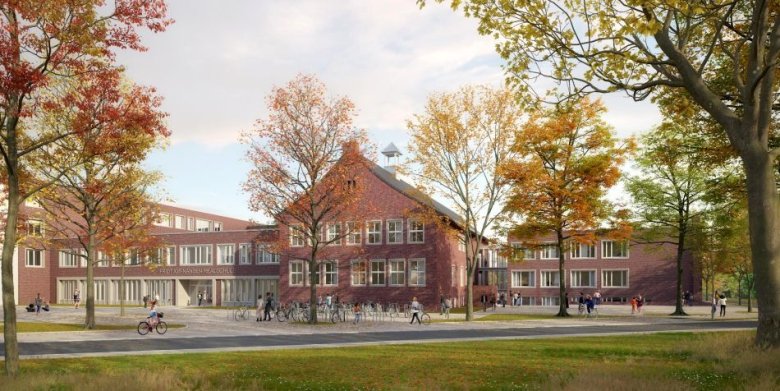 Planzeichnung des Erweiterungsbaus der Fridtjof-Nansen-Realschule Planzeichnung des Erweiterungsbaus der Fridtjof-Nansen-Realschule