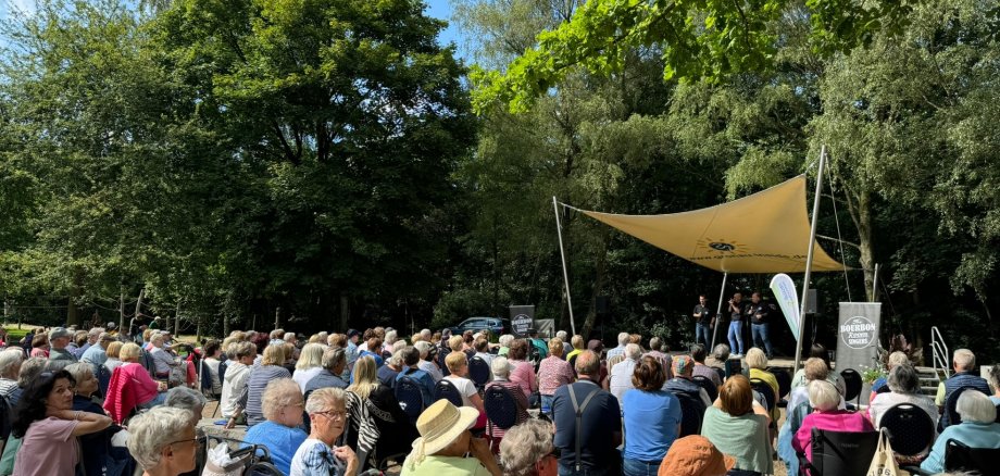 Zuschauer:innen bei der Veranstaltung Sommer an der Waldbühne.