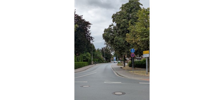Ansicht von der Steinfurter Straße in Richtung Wilhelmstraße