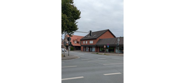 Ansicht von der Oststraße in Richtung Wilhelmstraße
