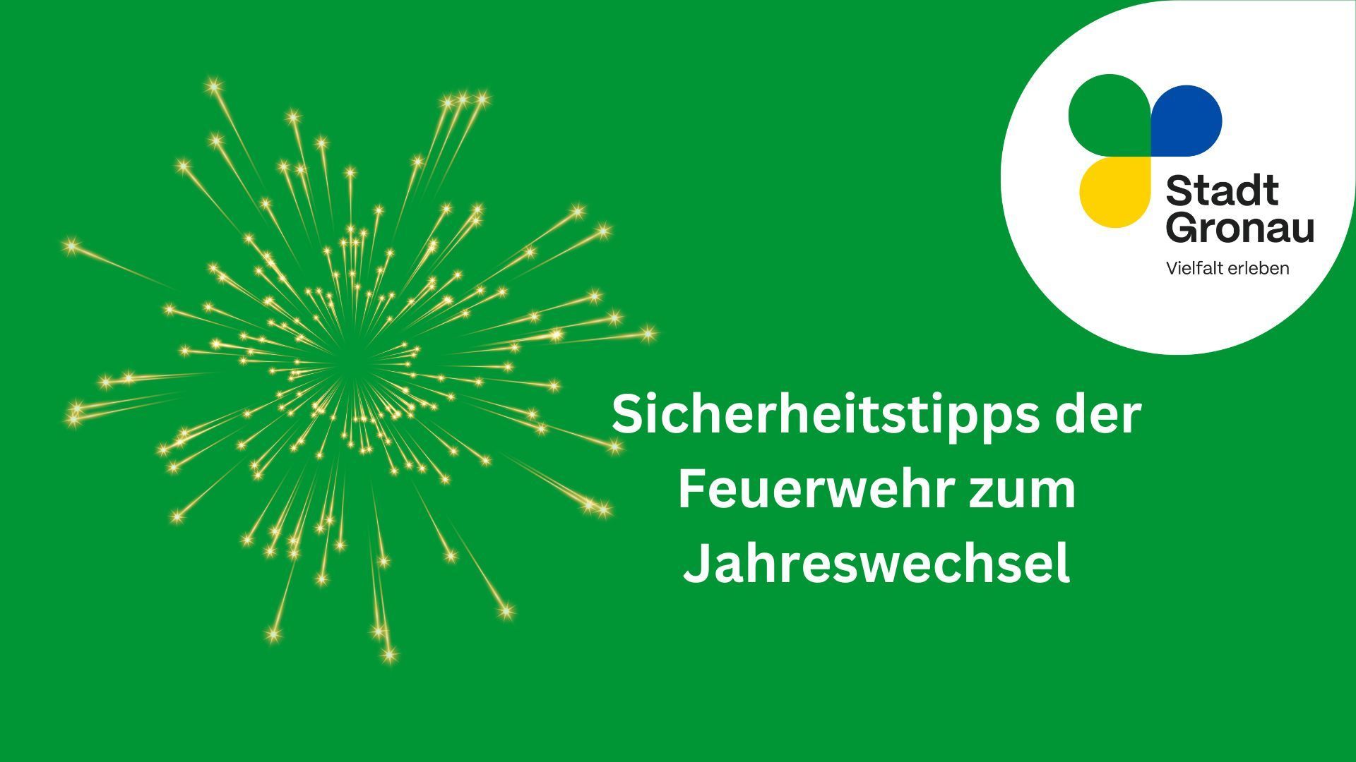 Grafik zu den Sicherheitstipps der Feuerwehr zum Jahreswechsel