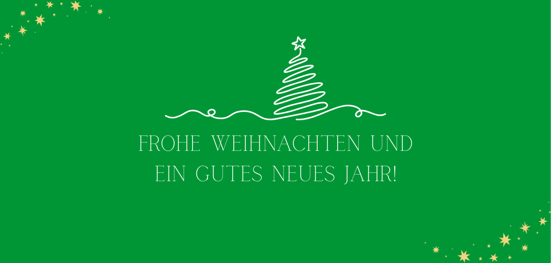 Frohe Weihnachten und ein gutes neues Jahr!