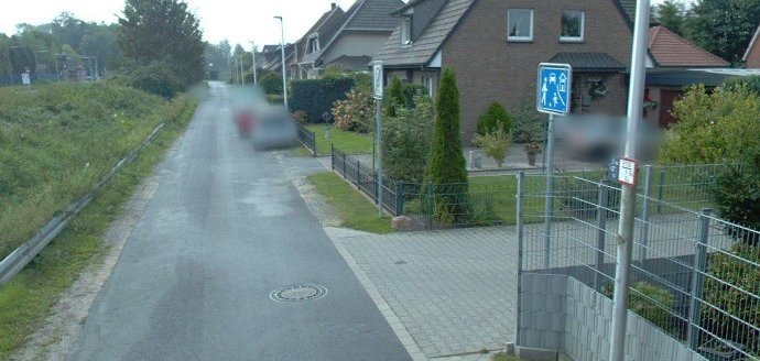 Die Kreuzung Klosterstraße - Eulenborgweg.