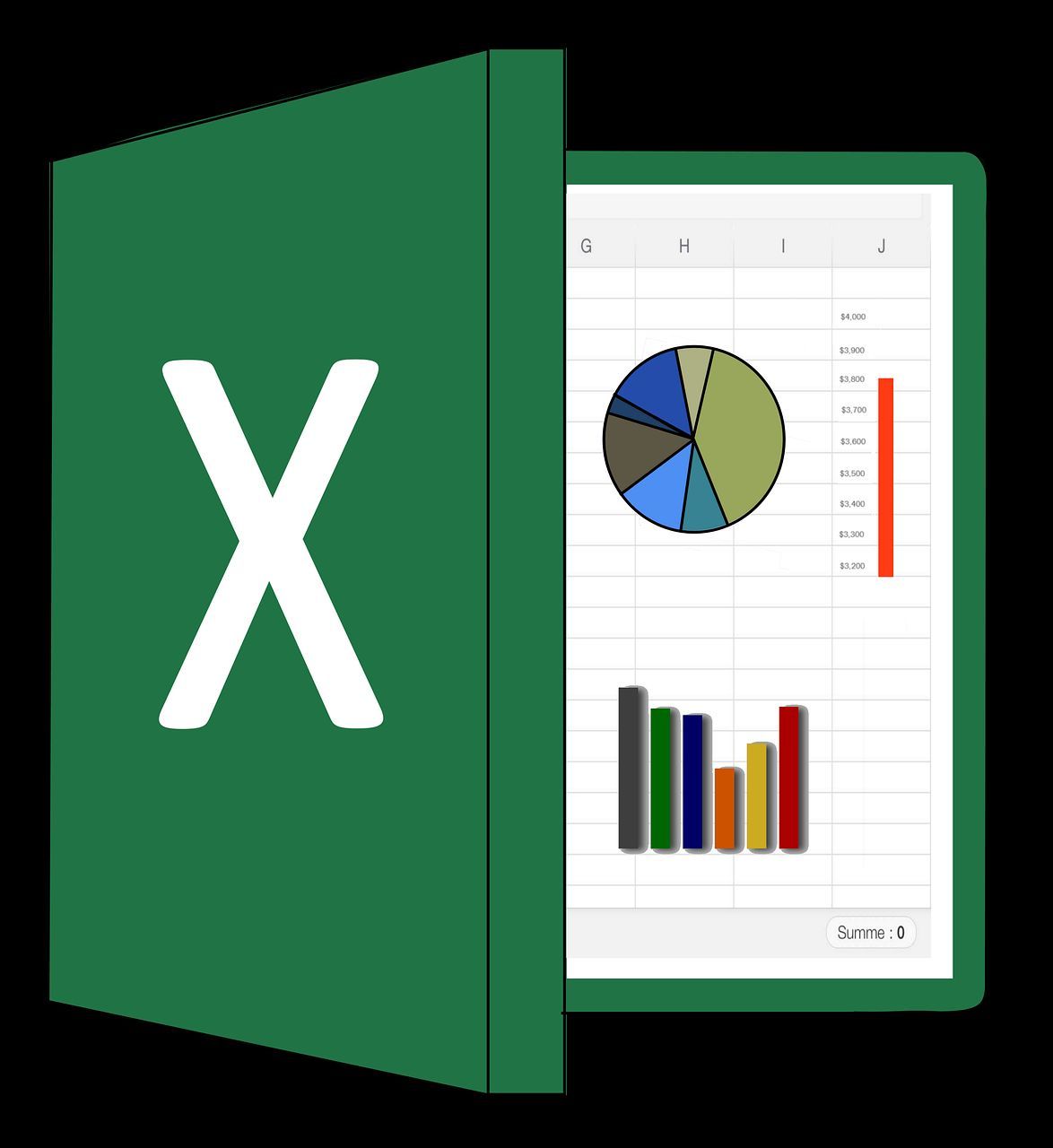 Grafik für eine Excel-Tabelle