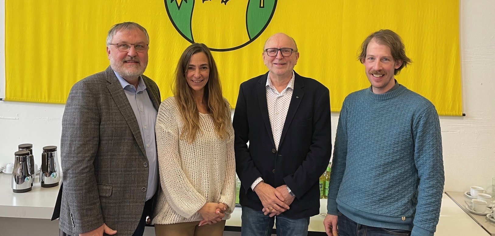 Von rechts nach links: Herr Michael Rölver, Herr Dr. Marcellus Bonato, Frau Daniela Prause sowie der Koordinator der Frühen Hilfen der Stadt Gronau Herr Bernd Koch.