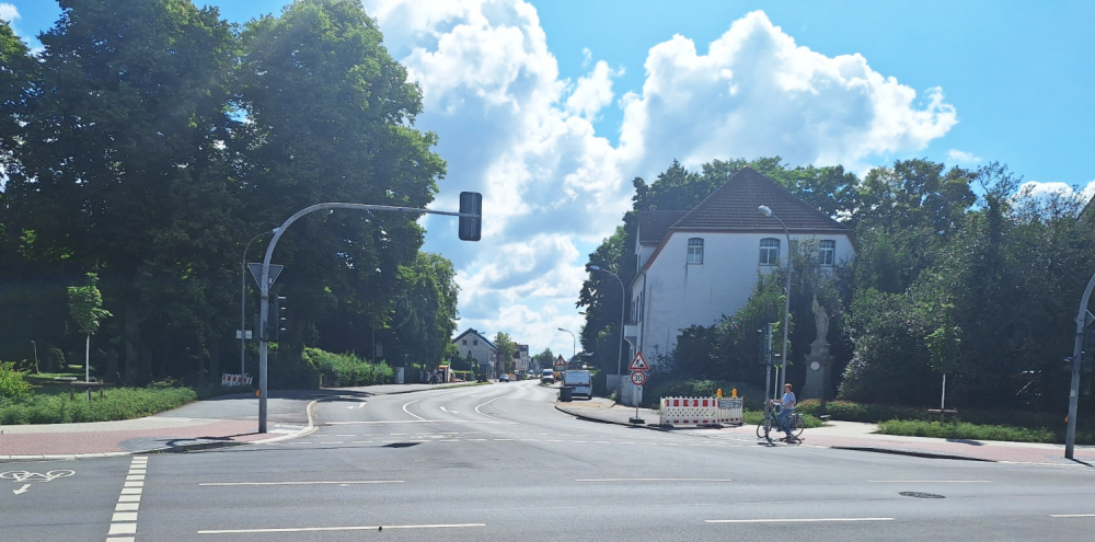 Blick in die Ochtruper Straße – hier wird ab August gebaut