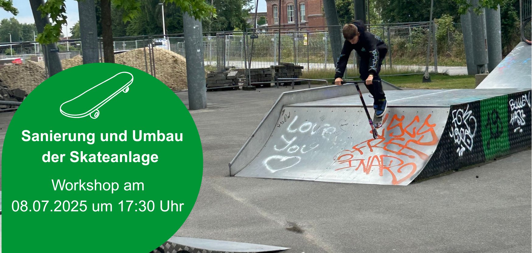 Skateanlage auf dem LAGA-Gelände