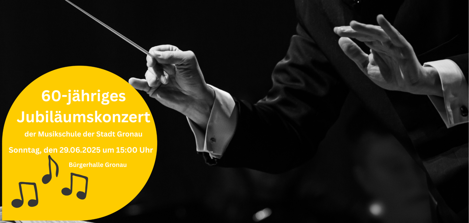 60-jähriges Jubiläumskonzert am 29.06.2025 um 15:00 Uhr.