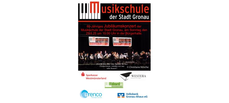 Flyer für das Jubiläumskonzert am 29.06.2025 um 15:00 Uhr. Flyer für das Jubiläumskonzert am 29.06.2025 um 15:00 Uhr.