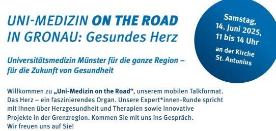 Einladungsplakat für den 14.06.2025 in Gronau