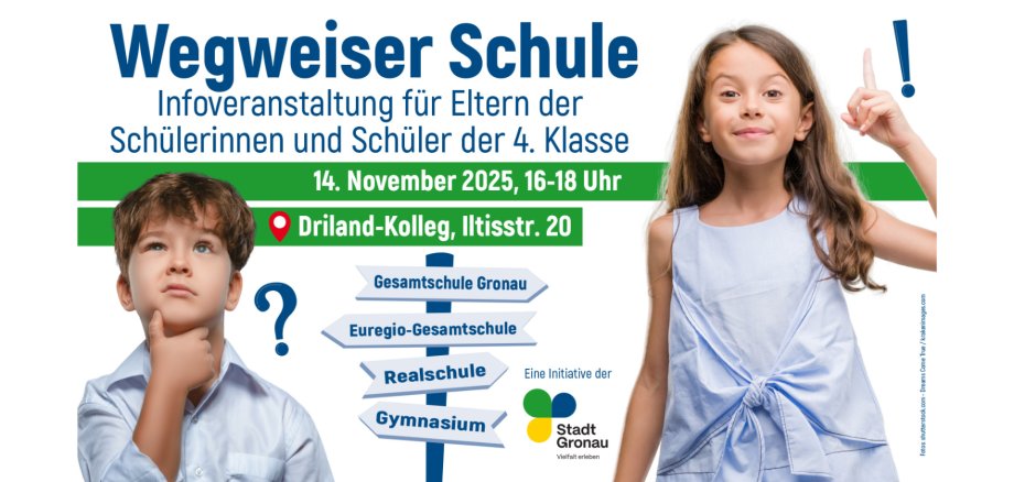 Einladung "Wegweiser Schulen" am 14. November Einladung "Wegweiser Schulen" am 14. November