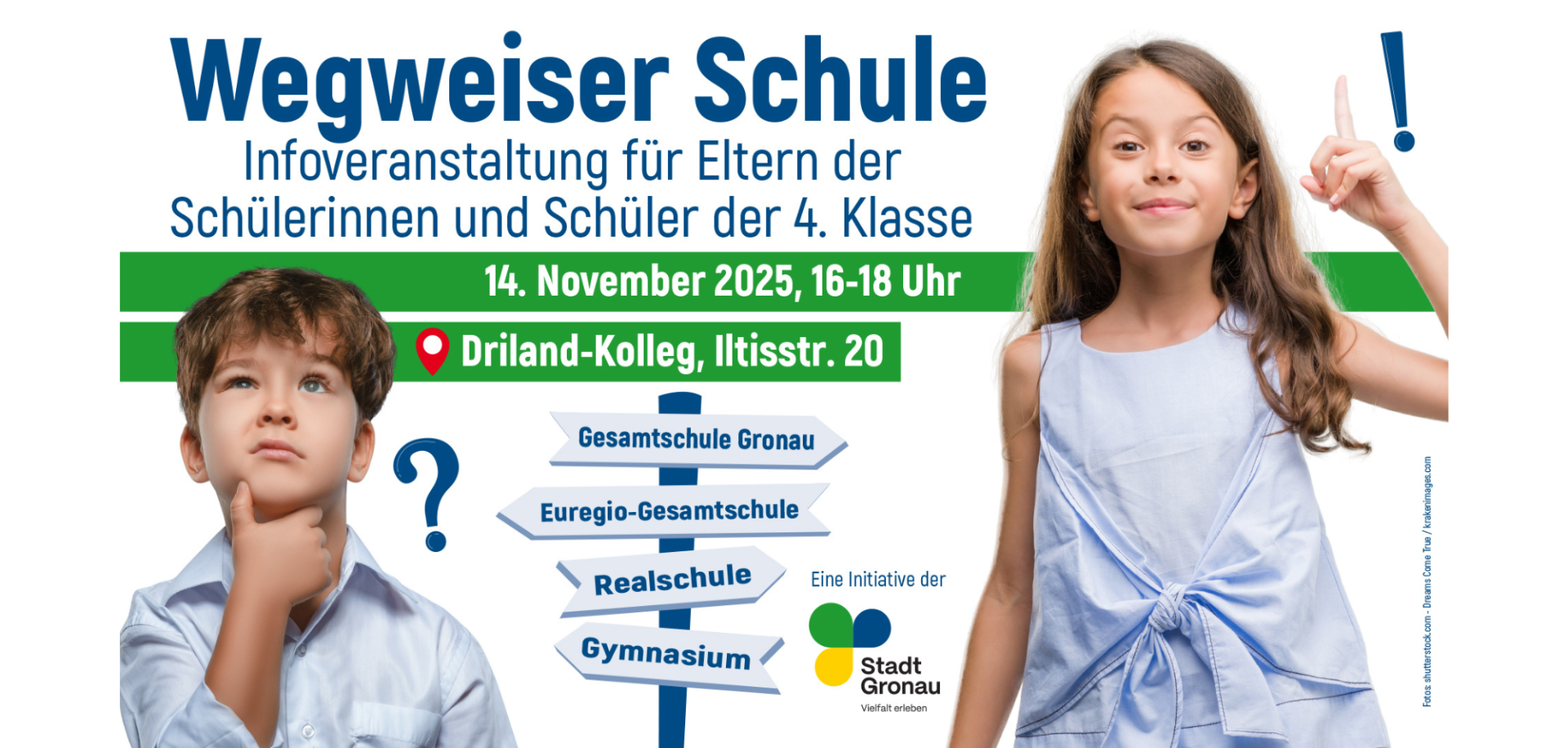 Einladung "Wegweiser Schulen" am 14. November