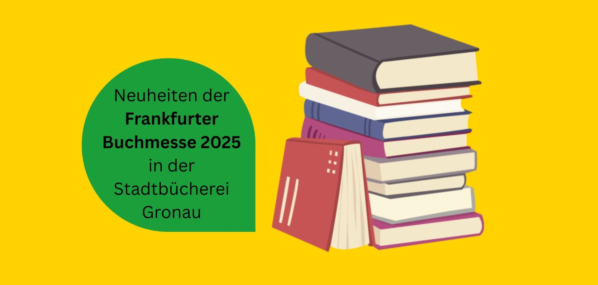 Grafik mit den Informationen zu einer Veranstaltung in der Stadtbücherei Gronau