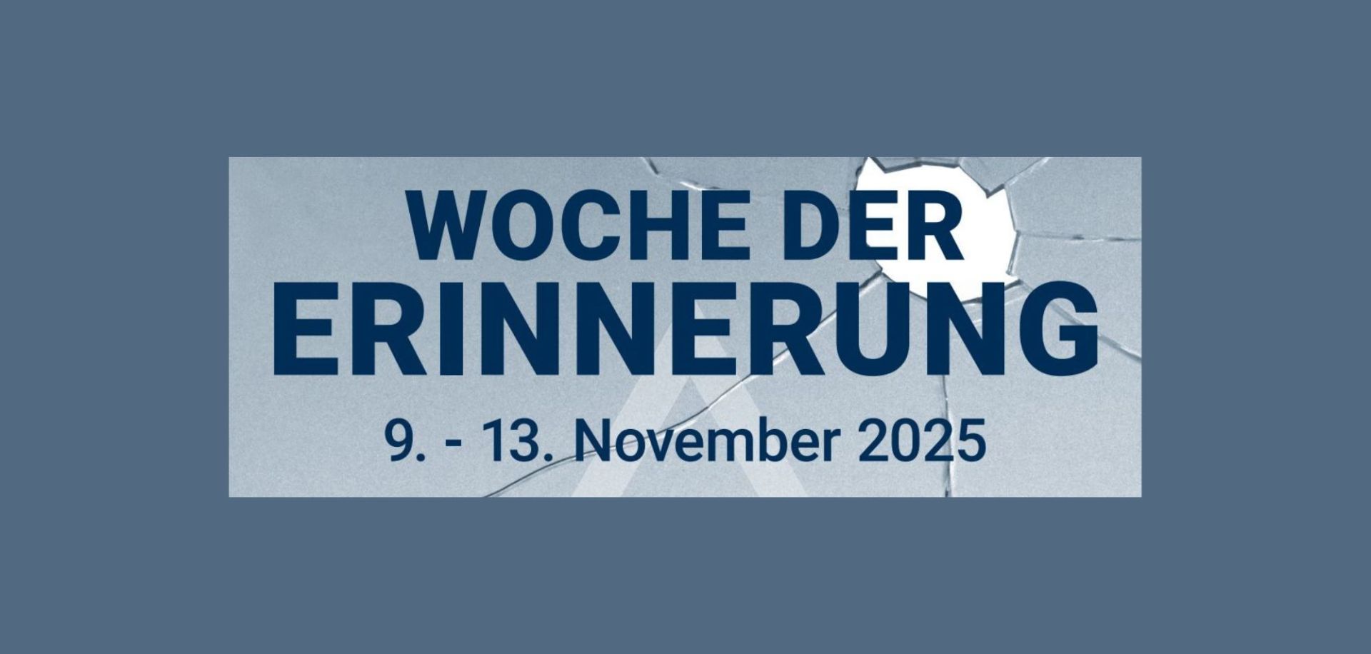Ausschnitt aus dem Plakat zur Woche der Erinnerung 2025