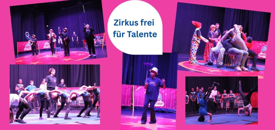 Collage mit Fotos vom Talentcampus in der Aula des Werner-von-Siemens-Gymnasiums Collage mit Fotos vom Talentcampus in der Aula des Werner-von-Siemens-Gymnasiums